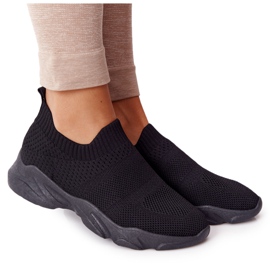 PS1 Încălțăminte sport de damă Slip-on Black Yoga Class negru PS1 Încălțăminte sport de damă Slip-on Black Yoga Class negru