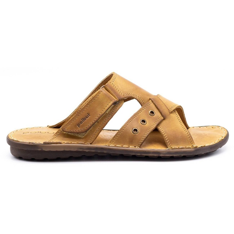 Polbut Papuci bărbați SA05 roșu portocale Polbut Papuci bărbați SA05 roșu portocale