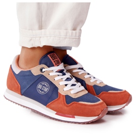 Încălțăminte sport pentru femei Foam de memorie Big Star HH274567 Albastru-portocaliu portocale Încălțăminte sport pentru femei Foam de memorie Big Star HH274567 Albastru-portocaliu portocale