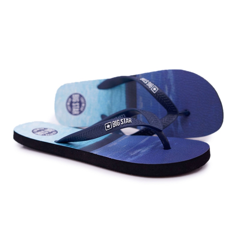Papuci pentru bărbați Flip-flops Big Star DD174672 Albastru