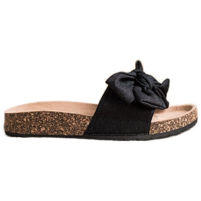 SHELOVET Papuci Cu Arc negru