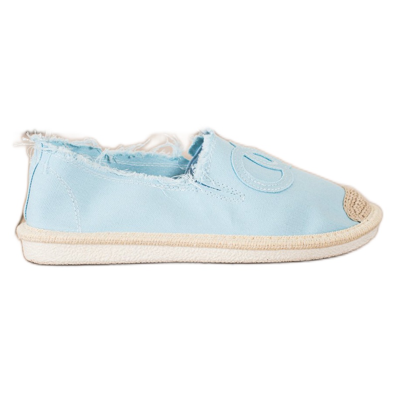 SHELOVET Espadrile textile albastru SHELOVET Espadrile textile albastru