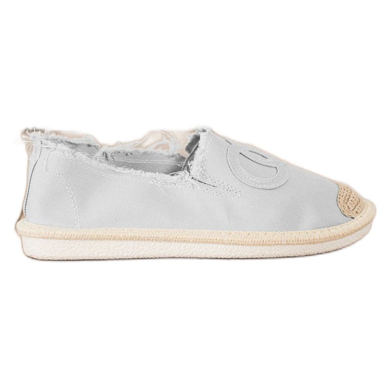SHELOVET Espadrile textile gri