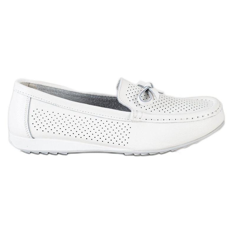 Goodin Pantofi din piele cu arc alb