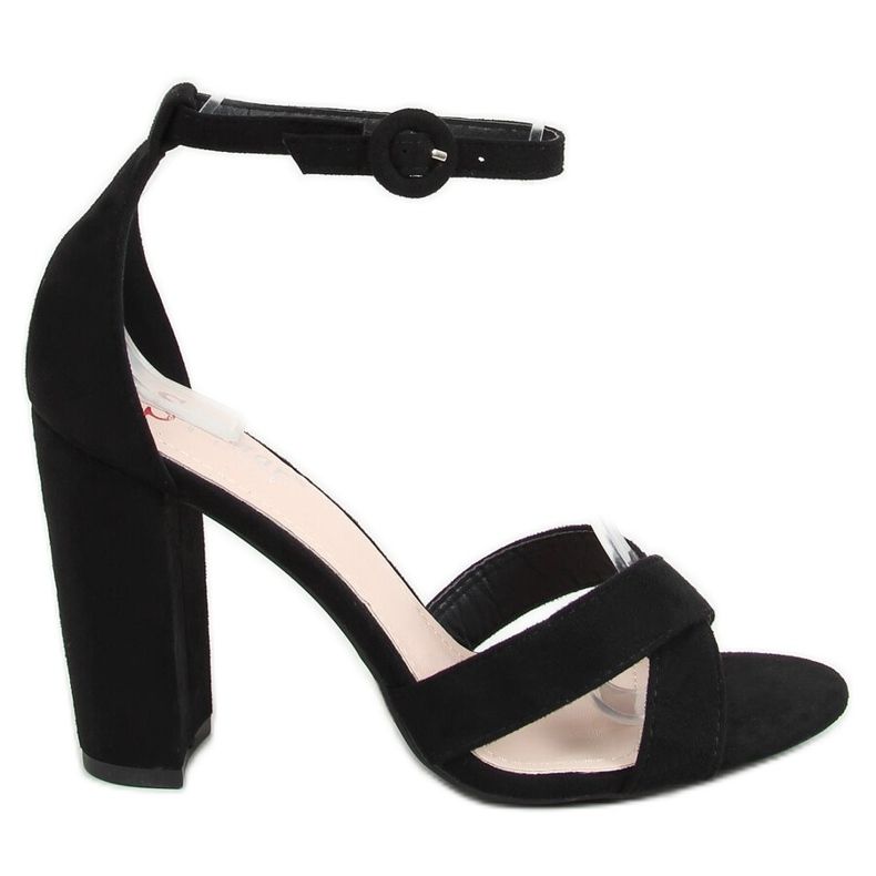 Sandale negre pe stâlp TU133P Negru