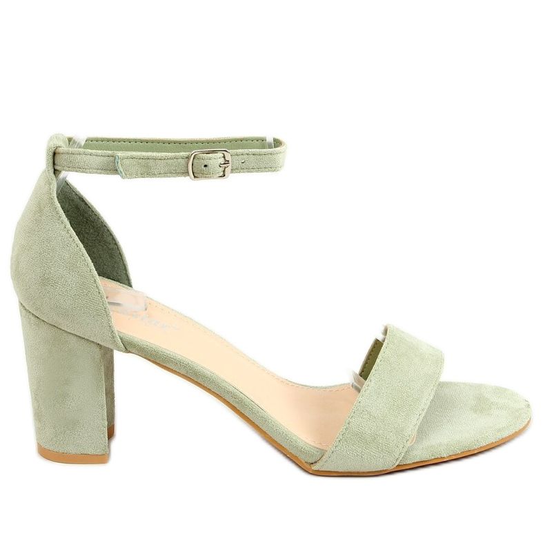 Sandale cu toc acvamarin LL-210P Verde