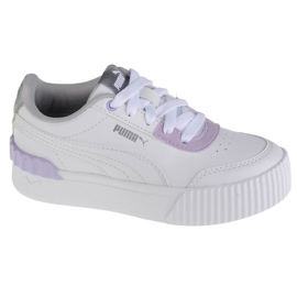 Puma Carina Lift Shine Ps Jr 380553 01 alb roz Puma Carina Lift Shine Ps Jr 380553 01 alb roz