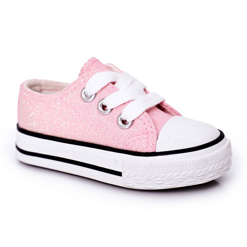 Adidași pentru copii Pink Glitter Bling-Bling roz