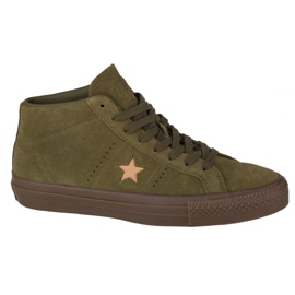 Pantofi Converse One Star Pro Suede Mid M 157869C verde