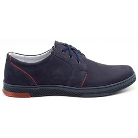 Joker Pantofi casual din piele pentru bărbați 322/2 bleumarin albastru Joker Pantofi casual din piele pentru bărbați 322/2 bleumarin albastru