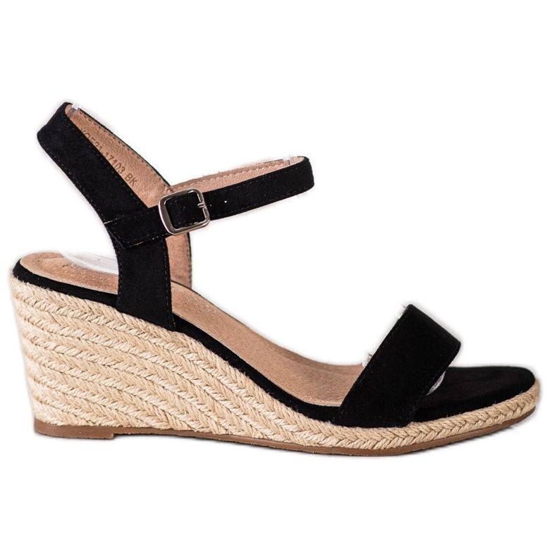 Sandale clasice pe Wedge VINCEZA negru
