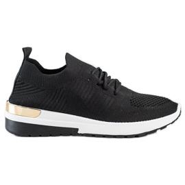 SHELOVET Adidași alunecați confortabili negru SHELOVET Adidași alunecați confortabili negru
