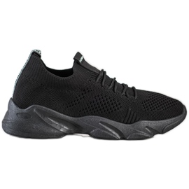 SHELOVET Pantofi sport de alunecare negru SHELOVET Pantofi sport de alunecare negru