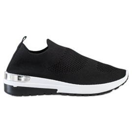 SHELOVET Adidași alunecați negru SHELOVET Adidași alunecați negru
