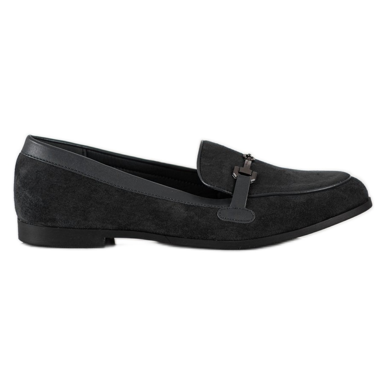 Coura Mocasini cu ornament negru