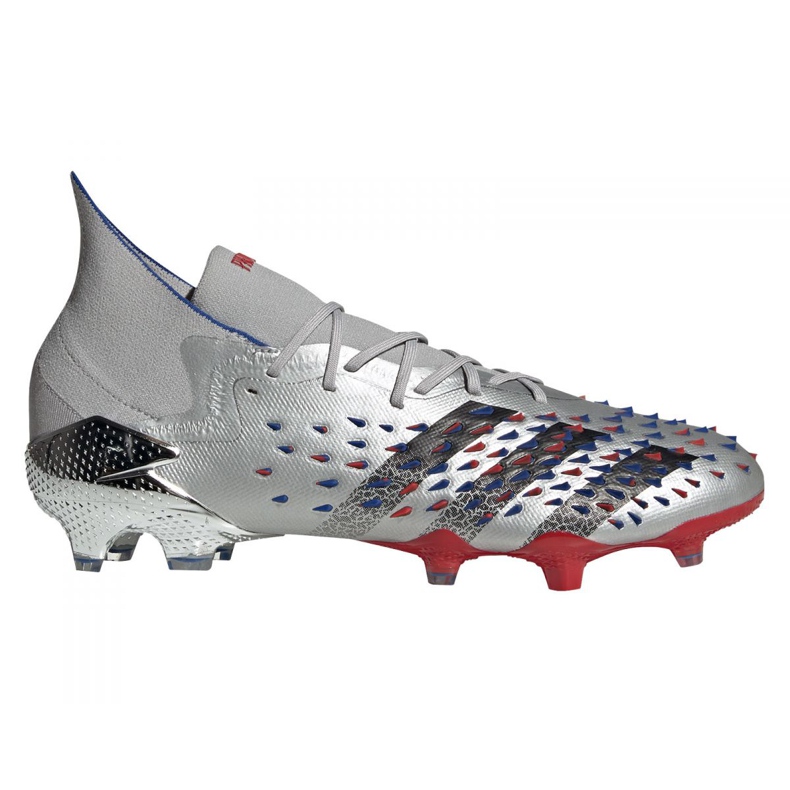 Ghete de fotbal Adidas Predator Freak.1 Fg M FY1050 gri argint Ghete de fotbal Adidas Predator Freak.1 Fg M FY1050 gri argint