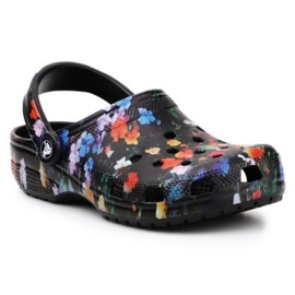 Crocs Classic Printed Floral W 206376-0C4 negru multicolor Crocs Classic Printed Floral W 206376-0C4 negru multicolor