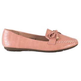 Kayla Mocasini casual din piele ecologică roz Kayla Mocasini casual din piele ecologică roz