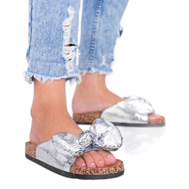 BM Papuci de argint cu fundă Norris BM Papuci de argint cu fundă Norris