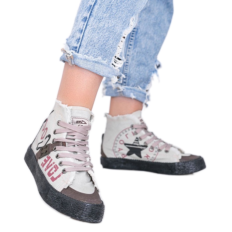 BM Adidași gri de gleznă pentru femei Nadi