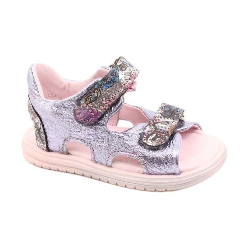 Sandale pe napi Mazurek 1314 Amethyst Pearl violet argint