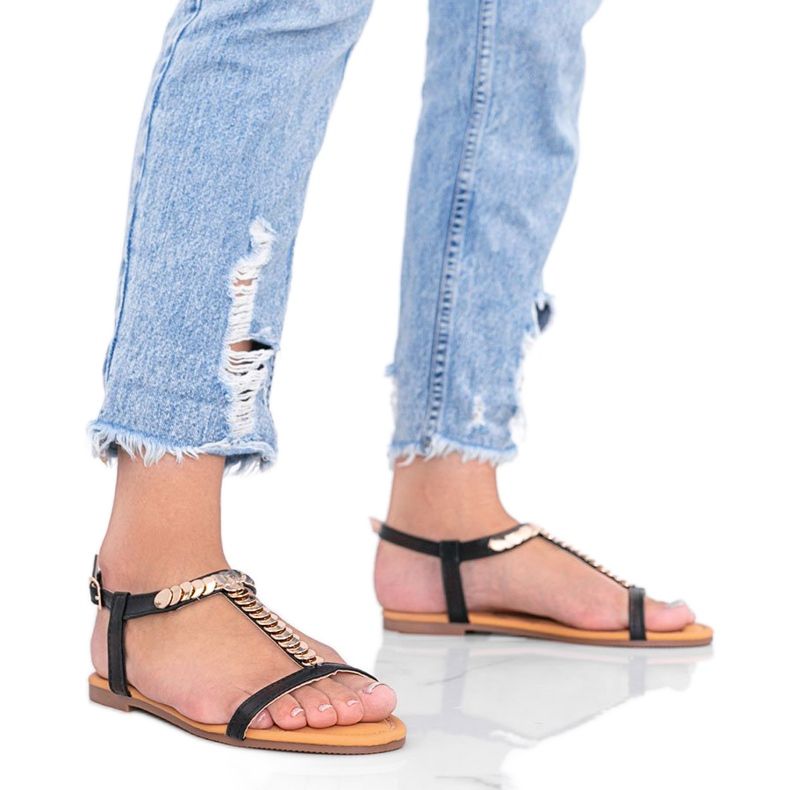 Sandale negre de dama de la Emmie negru