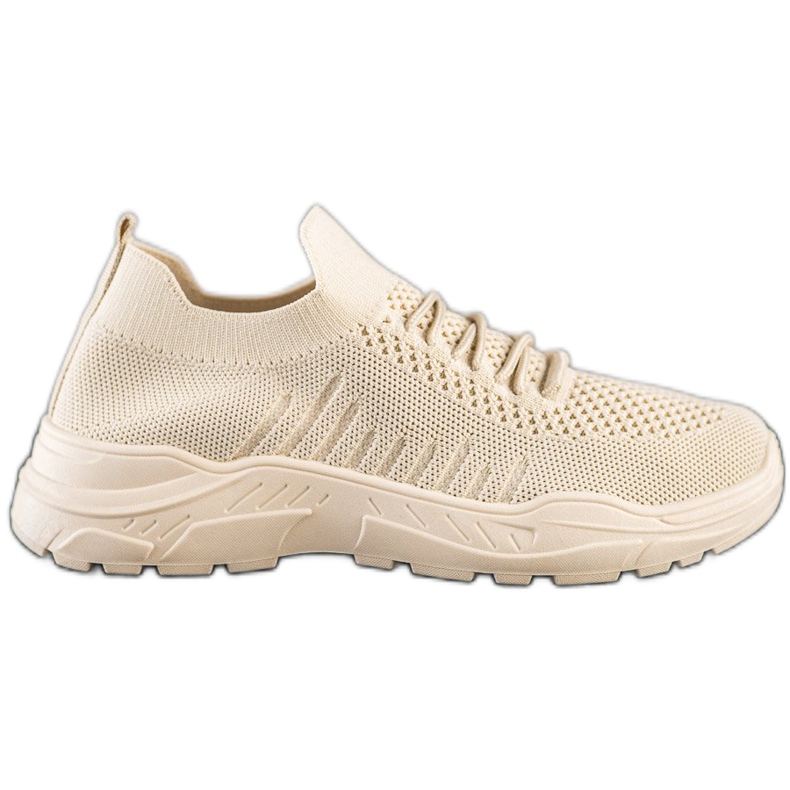 Sweet Shoes Adidași Casual Slip On bej