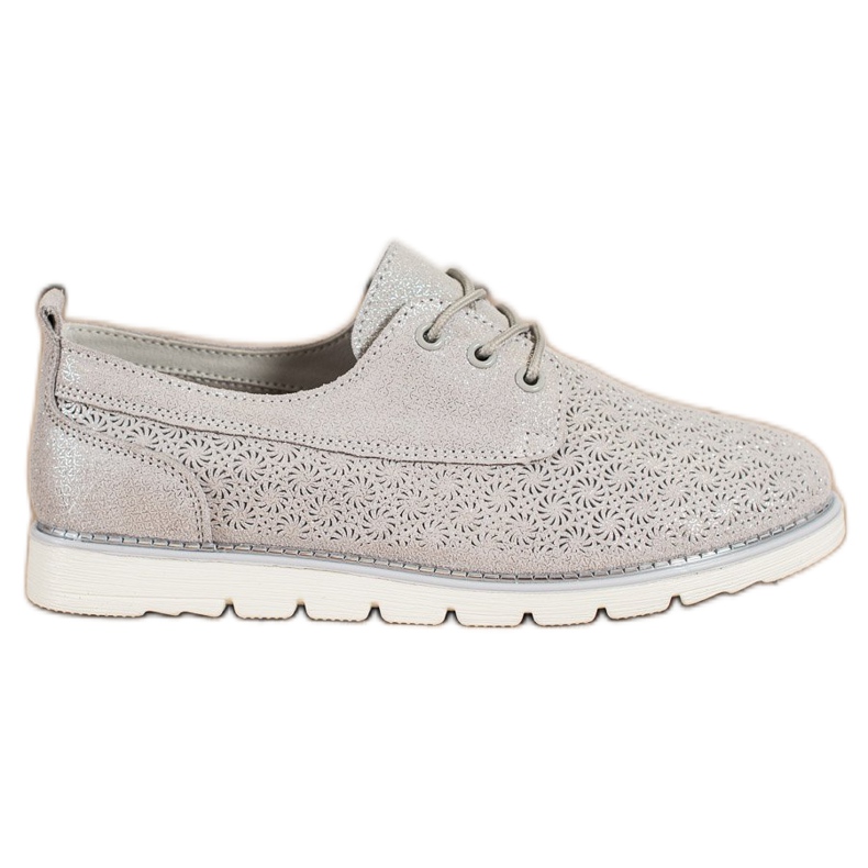 Goodin Încălțăminte din piele ajurată multicolor de aur Goodin Încălțăminte din piele ajurată multicolor de aur