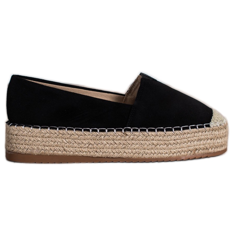 Primavera Espadrile pe platformă negru Primavera Espadrile pe platformă negru