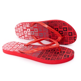 Flip-flops pentru femei Big Star FF274A305 Roșu roşu