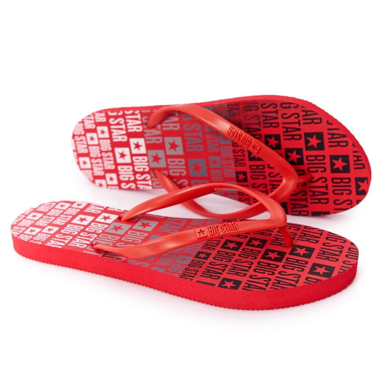 Flip-flops pentru femei Big Star FF274A305 Roșu