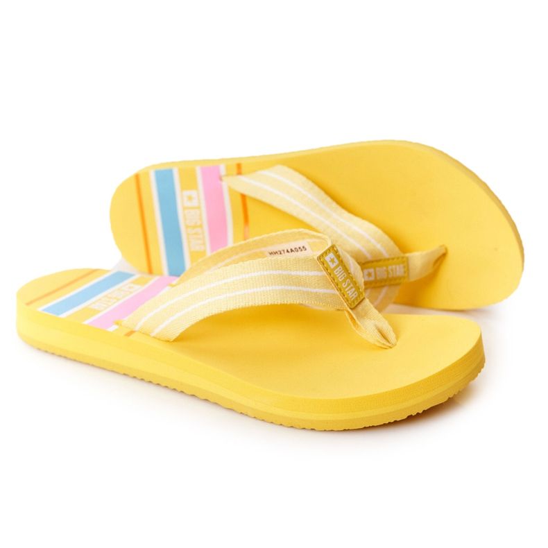 Flip-flops pentru femei Big Star HH274A055 Galben