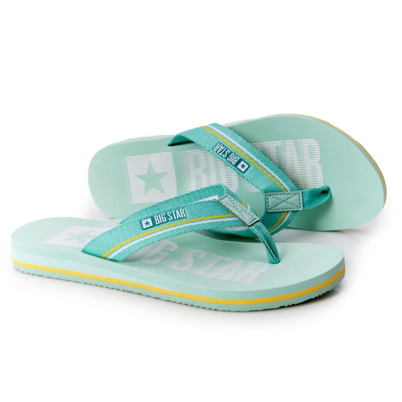 Flip-flops pentru femei Big Star HH274A061 Verde deschis