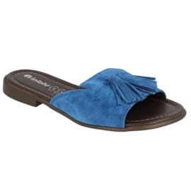 Papuci Inblu pantofi de damă 158D150 albastru Papuci Inblu pantofi de damă 158D150 albastru