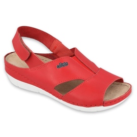 Sandale Befado pantofi de damă 158D013 roșu Sandale Befado pantofi de damă 158D013 roșu
