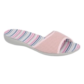 Pantofi de damă Befado pu 300D044 roz multicolor