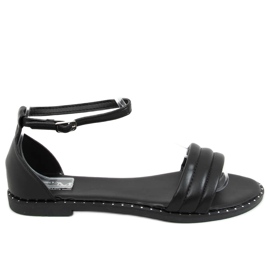 Sandale negre pentru gleznă 55-93 negre negru Sandale negre pentru gleznă 55-93 negre negru
