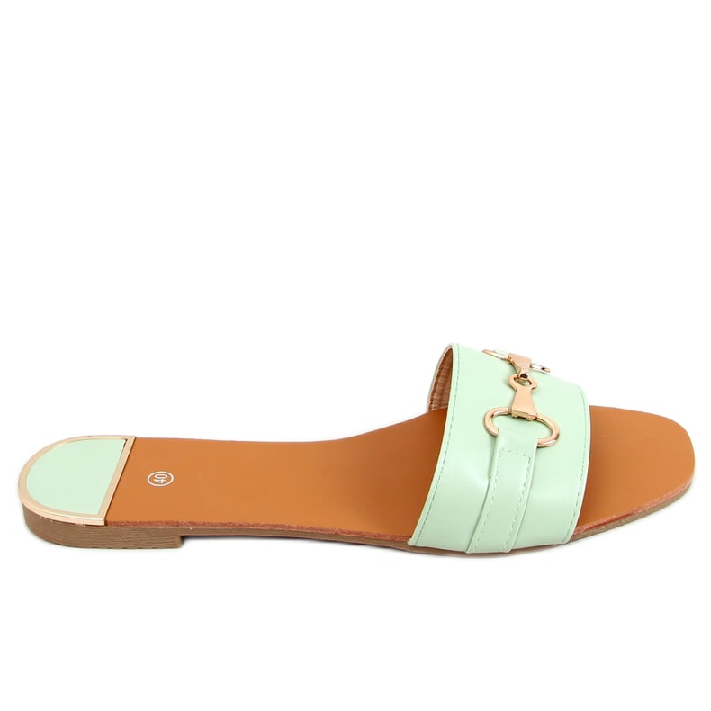 Papuci de menta pentru femei N-109 Verde Papuci de menta pentru femei N-109 Verde