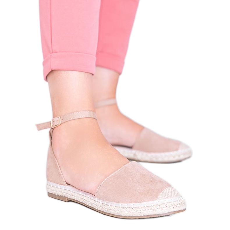 Sandale cu espadrile bej Chloe Star