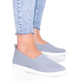 Adidașii gri Funk Slip ajurati
