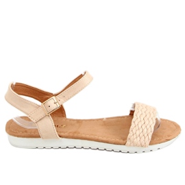 Sandale bej pentru femei X572 Beige