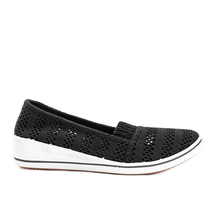 Adidași negri Slip On pe panoul SoHo negru