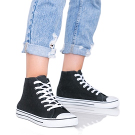 Adidași negri pentru femei Gampa gleznă negru