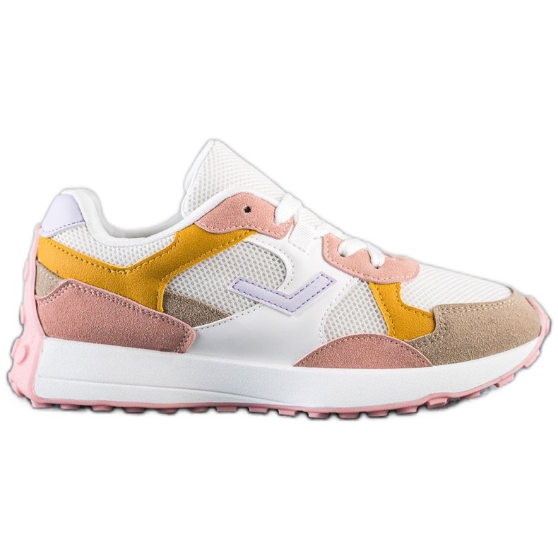 SHELOVET Tenisi colorati alb multicolor