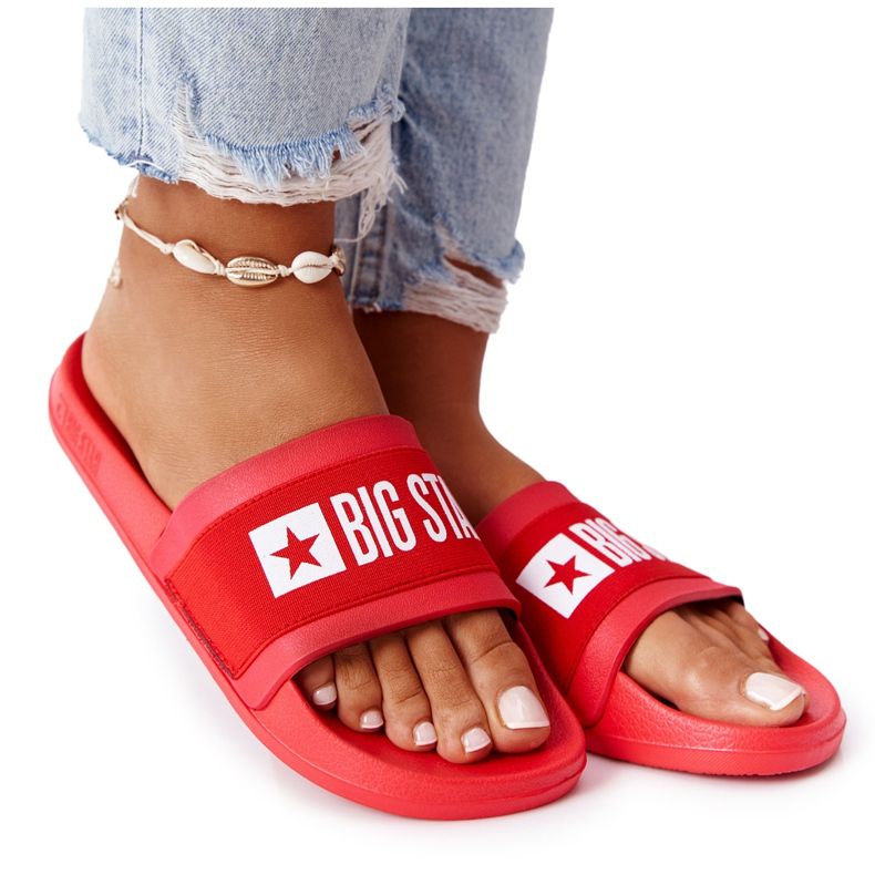 Papuci de damă Big Star HH274A014 Roșu