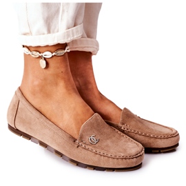 PS1 Mocasini de damă din piele maro deschis Madelyn bej PS1 Mocasini de damă din piele maro deschis Madelyn bej