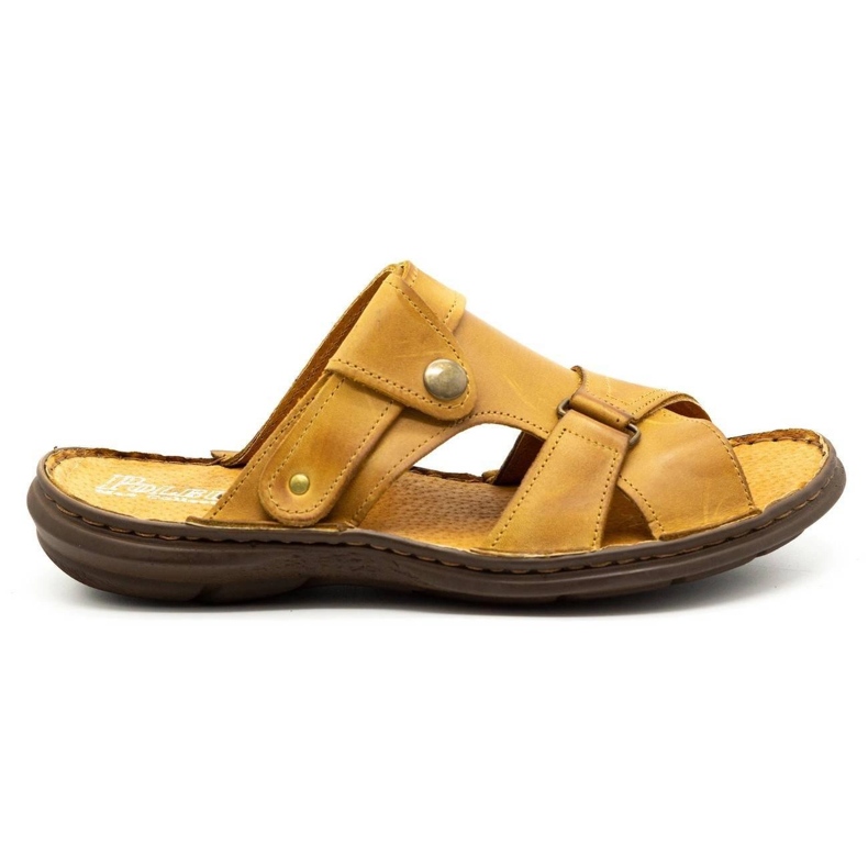 Polbut Papuci bărbați 024 roșu portocale