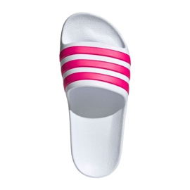 Papuci Adidas Adilette Aqua Jr EF1748 alb roz Papuci Adidas Adilette Aqua Jr EF1748 alb roz