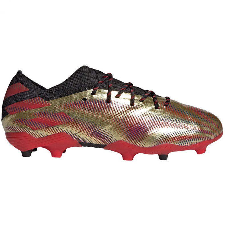 Ghete de fotbal Adidas Nemeziz Messi.1 Fg Jr FY0806 portocaliu, auriu de aur Ghete de fotbal Adidas Nemeziz Messi.1 Fg Jr FY0806 portocaliu, auriu de aur