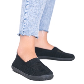 Adidași Slip On negri adânci negru Adidași Slip On negri adânci negru